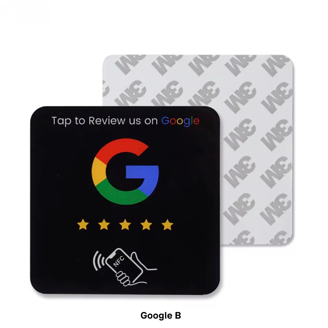 NFC business sticker (google tap to review) (black)