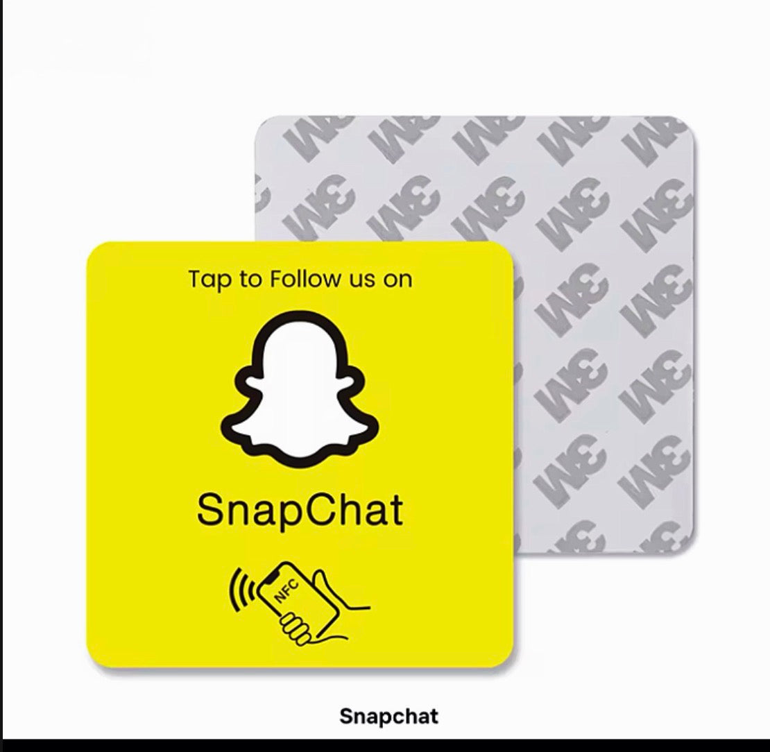 NFC sticky card (snapchat tap to view profile)