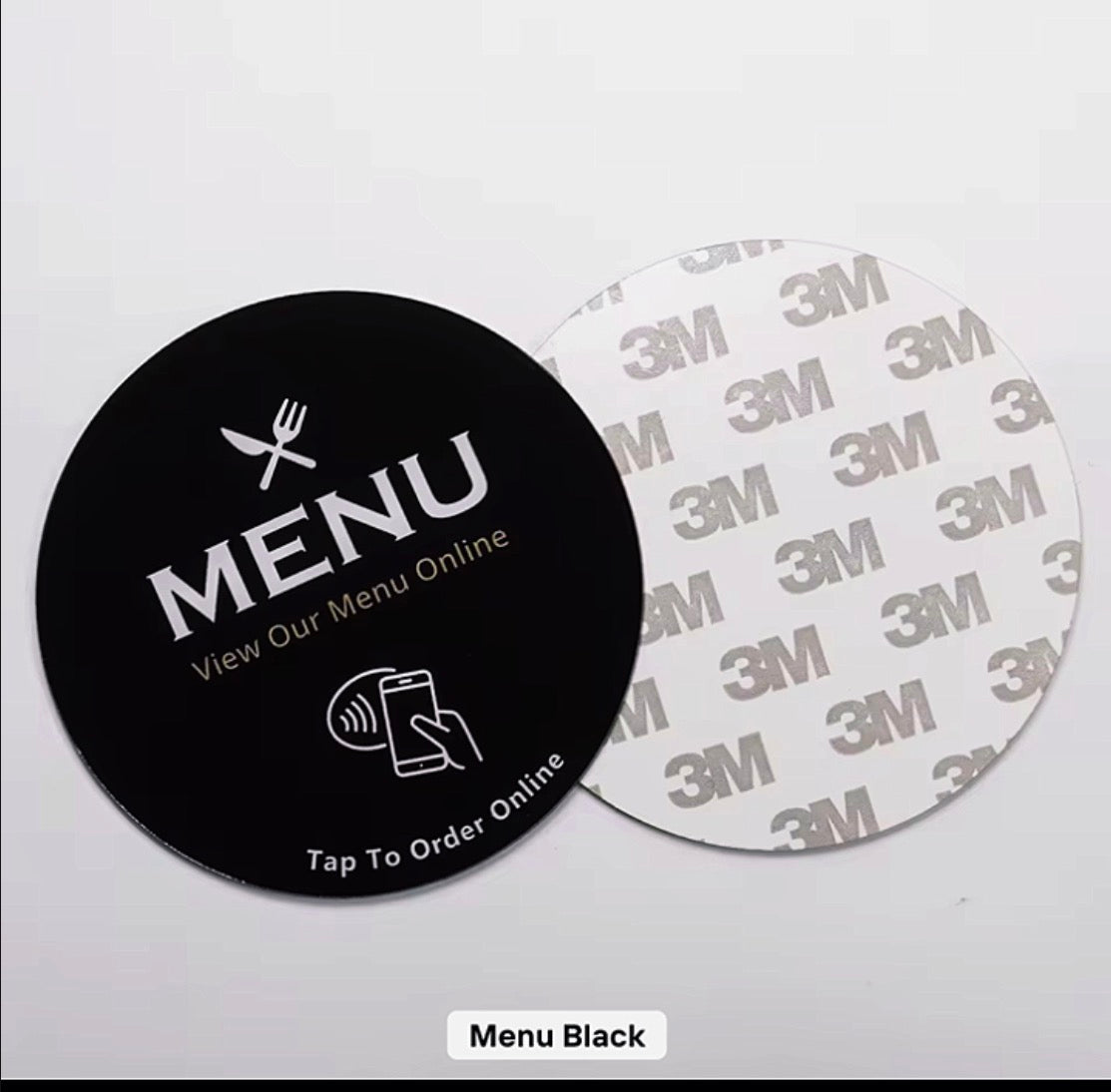 NFC Business sticker (Menu tap to view page)