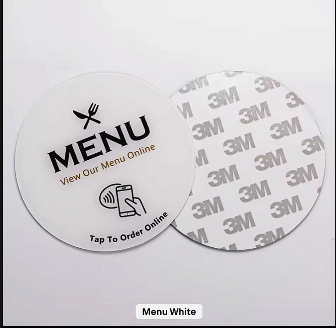NFC Business sticker (Menu tap to view page)